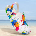 Tie-dye Pattern Clog, Garden Shoes, Lightweight EVA Mules, Non-slip Sandals, Breathable Slip-On Shoes for Indoor Outdoor 666.
