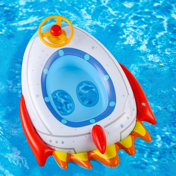 1PC%20Rocket-shaped%20Thickened%20Inflatable%20Seat%20Ring%20with%20Steering%20Wheel,%20Summer%20Underarm%20Float%20for%20Pool%20&%20Beach%20Parties%20-%20Image%202