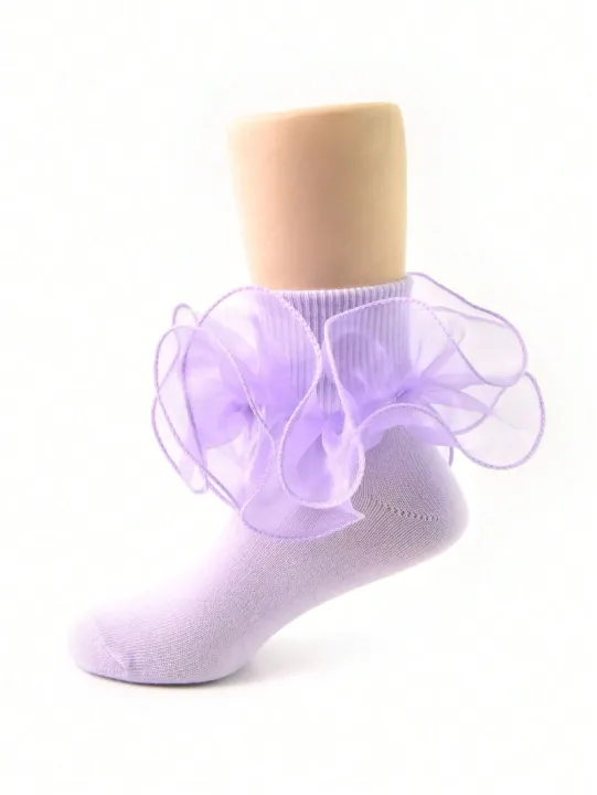 2%20Pair%20Princess%20Style%20Frill%20Trim%20Socks%20For%20Baby%20Girls/Toddlers/Kids%20-%20Image%205