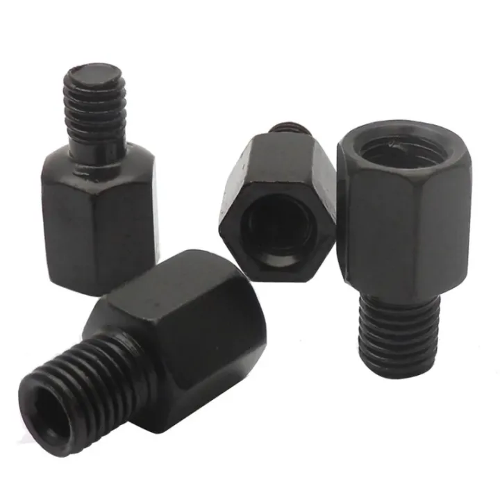 1%20Pair%20Black%20Motorcycle%20Mirror%20Adapters%20M10%2010MM%20M8%208MM%20Rearview%20Mirrors%20Conversion%20Bolt%20Clockwise%20Anti-clock%20Right%20Left%20Thread%20-%20Image%203