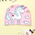 Children Cartoon Swimming Cap Kids Elastic Fabric Swiming Pool Water Sport Protect Ears Hat Swim Bathing Hats Caps Boys Girls. 
