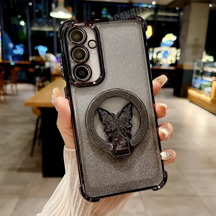 Plating%20Butterfly%20Ring%20Holder%20Phone%20Case%20for%20%20%20S25%20S24%20S23%20Ultra%20Plus%20FE%20A56%20A36%20A26%20A16%20A06%20A55%2035%2025%2015%2005S%20Cover%20-%20Image%203