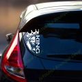 Customize Your Name with Crown for Car Windshield 16 inches long, Waterproof Vinyl Sticker Decals By Sticker Saloon. Customised, Custom Name Car Stickers. 