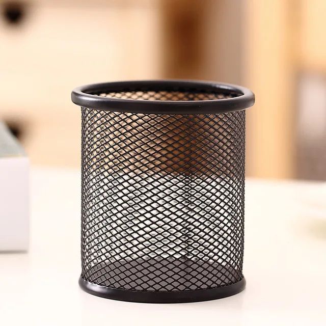desktop%20table%20promotion%20custom%20multi%20purpose%20single%20stand%20office%20mesh%20metal%20black%20pencil%20cup%20pen%20holder%20-%20Image%202