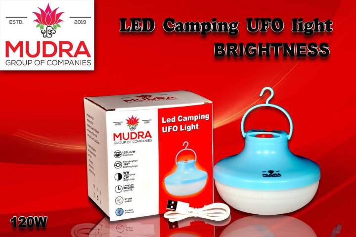 Rechargeable LED UFO Campaign Light MUDRA