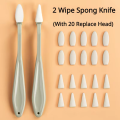 2 Art Sketch Wipe Knife +20pcs Washable Brush Sponge Highlight Artist Correction Detail Eraser Pen Sketch Clean Tools Drawing. 