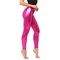 Metallic Color PU Leggings Women Faux Leather Pants Dancing Party Pant Sexy Night Club Skinny Costume Pants Tight Trousers. 