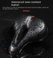 Hollow Breathable Bicycle Saddle Men Women MTB Road Bike Saddle Shock Absorbing Comfortable Big Butt Bike Seat Safety Warning. 