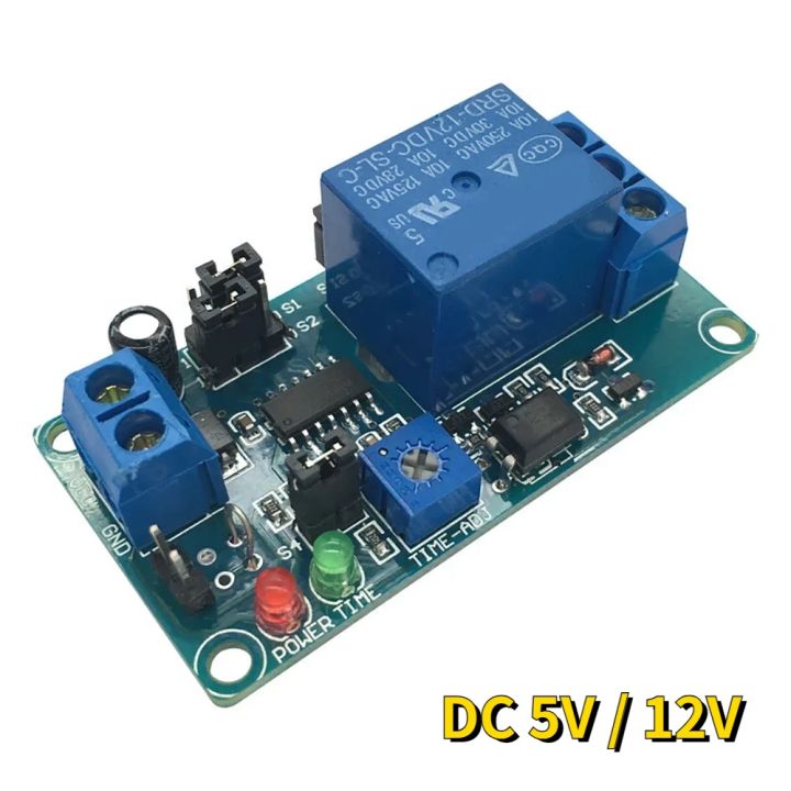 DC 12V 5V Time Delay Relay Module Delay Turn On / Delay Turn Off Relay ...