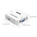 VGA To HDTV Converter VGA to HDTV Mini Box Audio Video Analog Adapter High-definition Desktop Laptop TV Projector. 