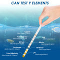 100 Pcs 9-IN-1/7-IN-1 Aquarium Test Strips Fast Accurate Fish Tank Test Kit with Test Tube Water Quality Monitor pH Test Strips. 