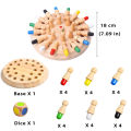 Wooden Memory Match Stick Chess Color Game Board Puzzles Montessori Educational Toy Cognitive Ability Learning Toys For Children. 