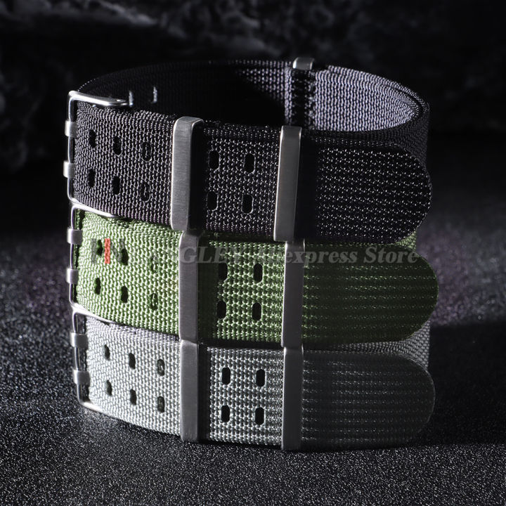New%20Ribbed%20Nylon%20Watchband%2020mm%2022mm%20Watchband%20Accessories%20%20%20Braid%20Sport%20Double%20Holes%20Wristband%20Men's%20Women%20Bracelet%20-%20Image%203