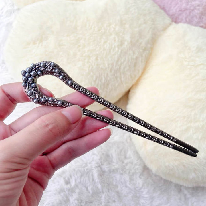 U%EC%9E%90%EB%B9%84%EB%85%80%20Pearl%20Flower%20Hairpin%20New%20Chinese%20Modern%20Simple%20Updo%20U-shaped%20Hairpin%20Hanfu%20Hair%20Accessory%20Hula%20Girl%20Hair%20Accessories%202025%20-%20Image%206