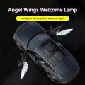 2Pcs Car Angel Wings Wireless Car Door Welcome Courtesy Shadow Projector Lamp LED HD Logo Light Cars Accessories.