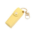 1PCS New Leather Lip Balm Bag Keychain Holder Protective Cover Mini Portable Key Bag Lipstick Cosmetics Storage Bag. 
