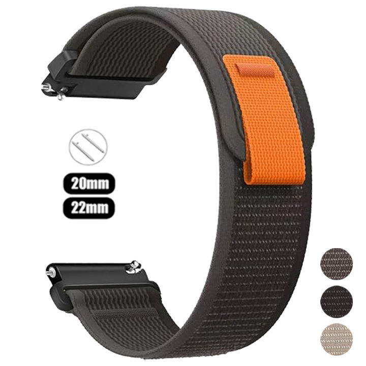 20mm 22mm Nylon loop Strap For Garmin Venu 3 2/Vivoactive 4 5 6 Watch Band Forerunner 570 265 255 165 645 Music Braided Bracelet