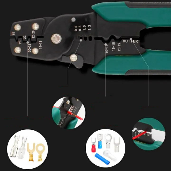 1pcs%204%20in1%20Multifunctional%20Crimping%20Terminal%20Pliers,Wire%20Stripper,Wire%20Cutter,Terminal%20Pliers,Wiring%20Accessories,Hand%20Tool%20-%20Image%205
