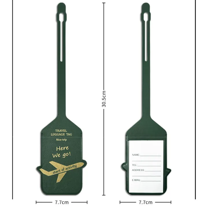 Hot Case Tags Hot Stamping Airplane Luggage Tag - PU Leather Travel Baggage ...