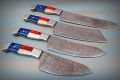 Custom Handmade Forged Damascus Steel Kitchen Chef Knife Set, Butcher Knife, Vegetable Knife, Chef Knife, Cleaver Knife, Gift for her, Gift for wife, Birthday Gift. 