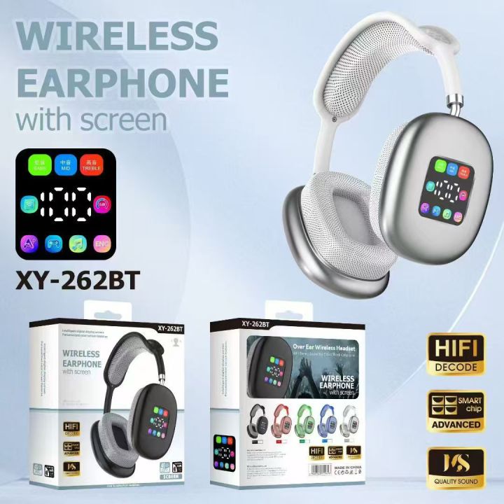 XY-262B%20Wireless%20Headphone%20with%20Digital%20Display%20Screen%20%7C%20HiFi%20Stereo%20Sound,%20Bluetooth%20Over-Ear%20Headset%20-%20Image%204