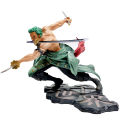 One Piece Action Figure Three-Knife Fighting Skill Roronoa Zoro Anime Model Decorations PVC Toy Gift. 