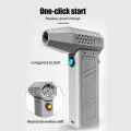 CAER 140,000RPM Air Blower Turbo Jet Fan Electric Power Display Handheld Mini Dust Cleaner High Speed Duster Gun Cleaning Tool. 