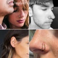 Titanium 3 Pairs Double Hoop Nose Rings 6/8/10mm Hypoallergenic Small Spiral Piercing Jewelry for Men Women 20G. 