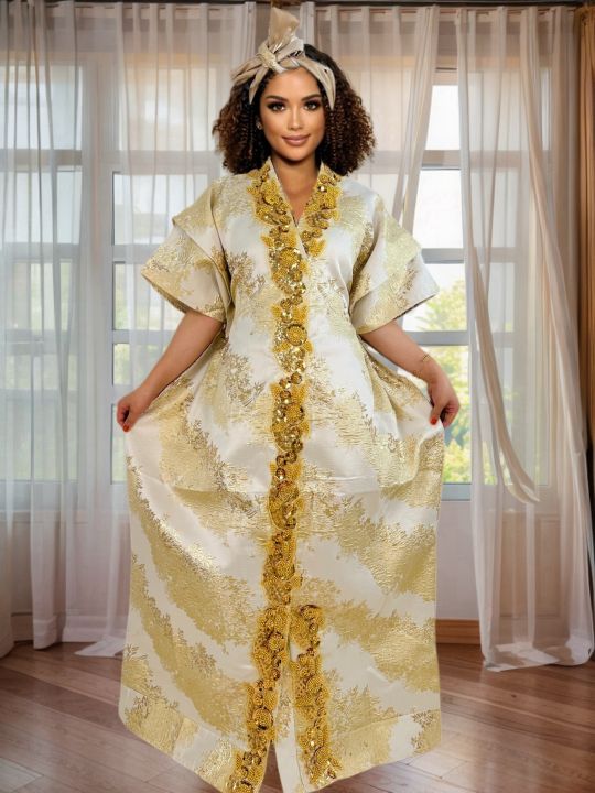 Women's%20Elegant%20Rhinestone%20Embellished%20Long%20Kaftan%20Dress%20Abaya%20Shinny%20Stylish%20Traditional%20African%20Outfit%20-%20Image%203