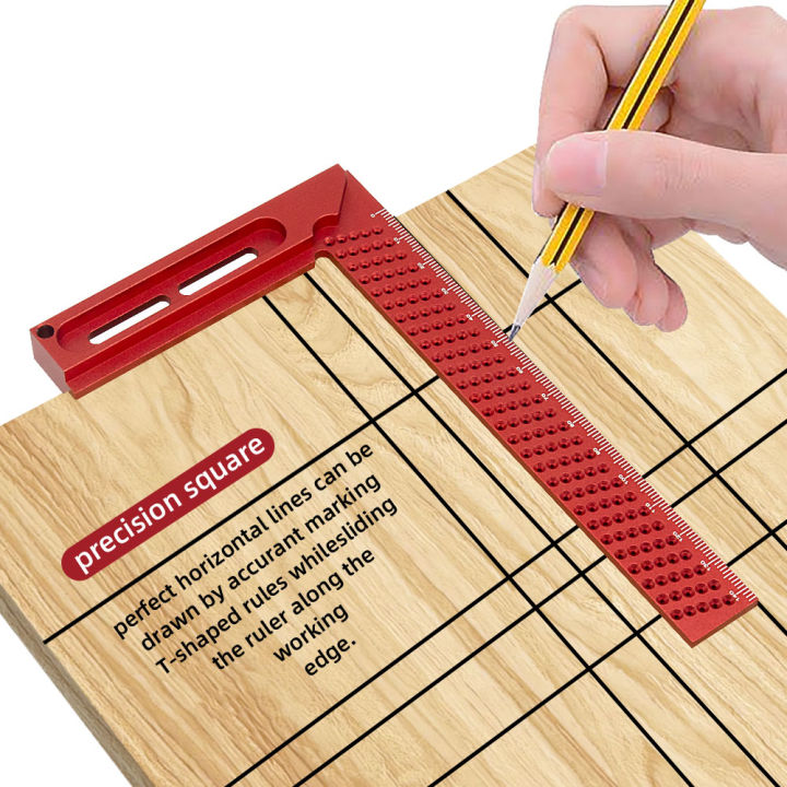 Woodworking Cross Calibration Ruler ,Precision T-Type Ruler Scribing ...