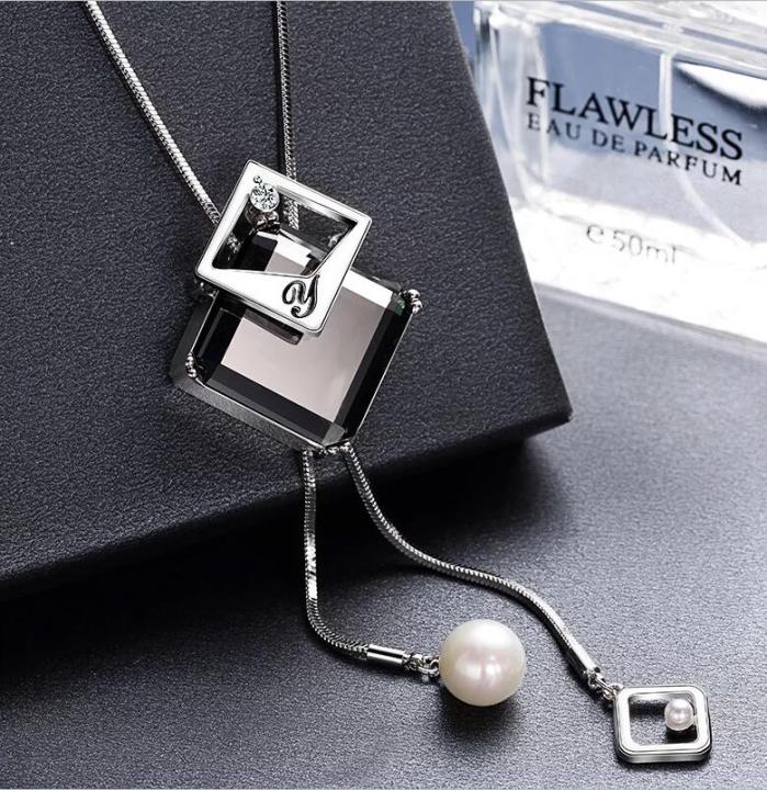 Fashion%20Collier%20Femme%20Gray%20Long%20Crystal%20Necklaces&Pendants%20for%20Women%20Round%20Statement%20Necklace%20Maxi%20Colar%20Chain%20Jewelry%20-%20Image%206