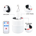 NEW Portable Lanterns Solar Lights Rechargeable Bulb Emergency Light With Remote Control Hooks Outdoor Camping Hiking Lighting. 