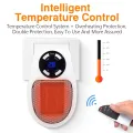 500W Portable Heater Electric Heater Plug in Wall Room Heater Home Appliance Heating Stove Mini Radiator Remote Warmer Machine. 