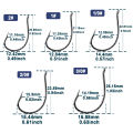 50Pcs Drop Shot Hook Worm Hook Fishing Hooks Drop Shot Rig High Carbon Steel Freshwater Fishing for Bass Perch Catfish. 