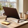 {YY30} 1 Set Foldable Wooden Laptop Stand - Adjustable Ergonomic 12° Angle With Cooling Design For Notebook Tablet. 