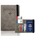 RFID Passport Cover PU Waterproof Travel Document Business Bandage Passport Holder Credit ID Card Wallet Multifunction Protector. 