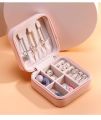 Small Jewelry Box, Travel Portable Jewelry Case For Ring, Pendant, Earring, Necklace, Bracelet Organizer Storage Holder Boxes. 