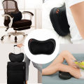 3D Rotating Neck & Shoulder Massager with Deep Kneading Nodes | Electric Shiatsu Massage Pillow with 3 Speed Levels | Back, Waist, Legs & Feet Massager. 