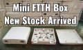 Mini FTTH Box for Optical Fiber Internet Wifi Services. 