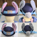 Judy Hopps Sheriff Hat Movie Cosplay Costume Accessory Halloween Costume Party Anime Rabbit Police Officer Headwear For Girls.