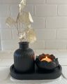 3 piece different vase combo set for decorating home and living room.