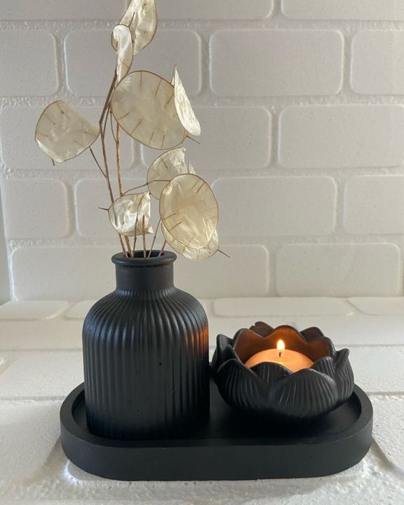 3 piece different vase combo set for decorating home and living room