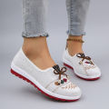 Spring New Women's Casual Sports Shoes Comfortable, Breathable, Lightweight, Wear Resistant Lazy Shoes, Soft Soled Flat Shoes.