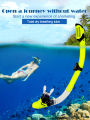 Breathing Tube Full Dry Flexible Silicone Mouthpiece Diving Snorkeling Gear Prevention Water Choking Equipment. 