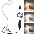 LED Reading Lights 360°Flexible Gooseneck Dimmable Table Lamp Clip On Indoor Bedroom Eye Protection Desk Light Book Clamp Lamp. 
