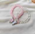 Beads butterfly bracelet magnet butterfly bracelet bestie bracelet. 
