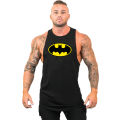 Bodybuilding and fitness summer men's cute and creative teeth printed muscle sportswear sweatshirt sleeveless refreshing vest. 