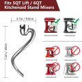 Stainless Steel Dough Hook for Kitchenaid Stand Mixer 6 Quart 5 Quart Lift Mixer Dough Attachments for Kitchenaid. 
