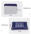 Inflatable Pillow Camping Travel Pillow Squared PVC Flocked Fabric Air Pillow for Camping Hiking. 
