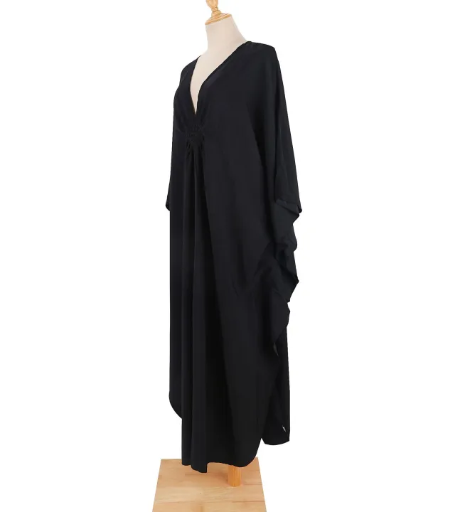 Cover%20Up%20Women's%20Casual%20Kaftan%20Plus%20Size%20Beach%20Outfits%20%20Dress%20Batwing%20Sleeve%20Bathing%20-%20Image%205